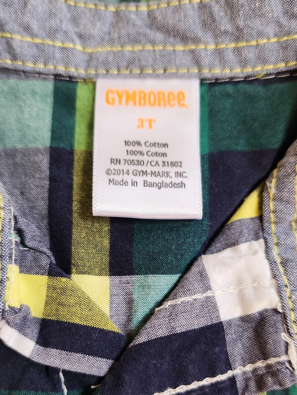 Gymboree classic plaid